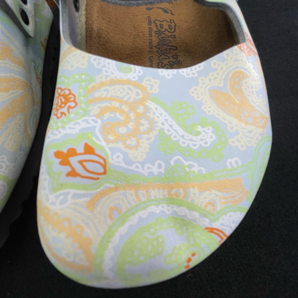 Birkenstock light blue - colorful Paisley Mules   ( 0098 ) - Picture 6 of 11